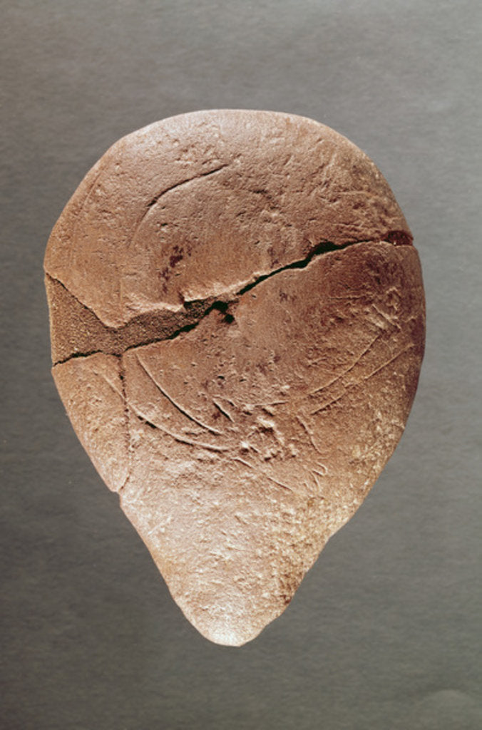 Detail of Lamp decorated with an ibex by Prehistoric Prehistoric