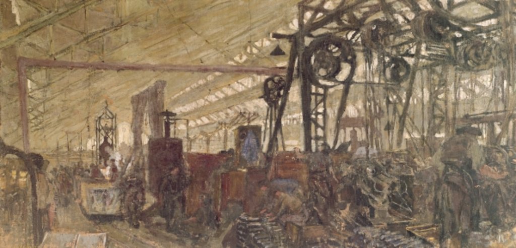 Detail of Interior of a Munitions Factory, 1916-17 by Edouard Vuillard