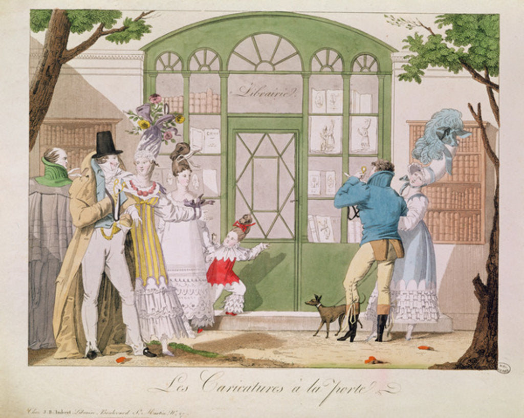 Detail of Les Caricatures a la Porte, c.1814 by French School