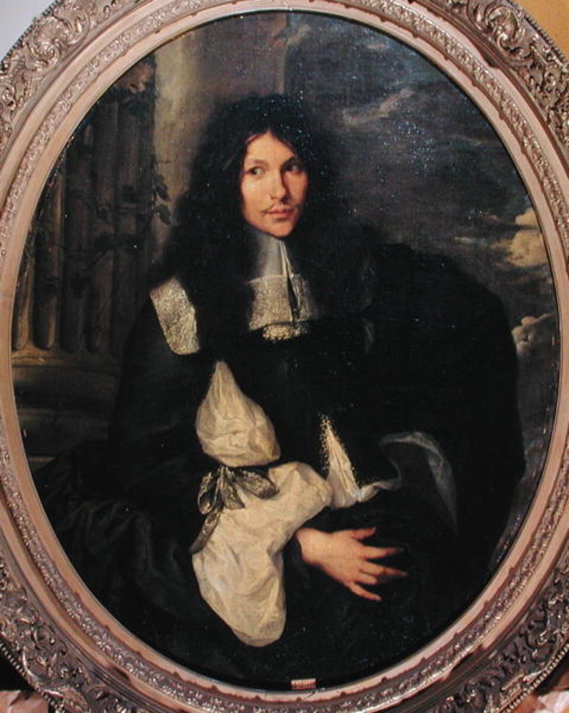 Detail of Portrait of an Unknown Man by Sebastien Bourdon