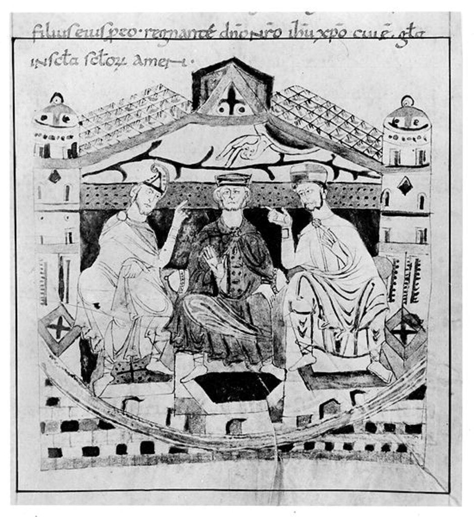 Detail of Louis I the Pious by French School