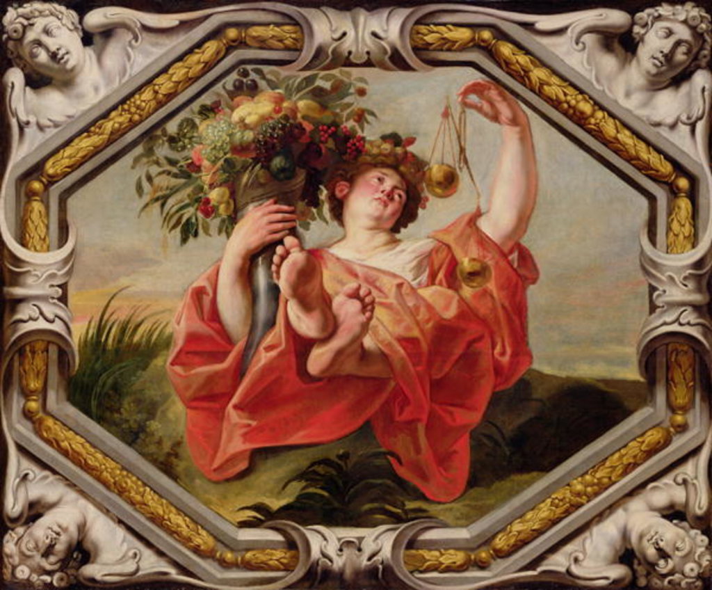 Detail of Libra by Jacob Jordaens