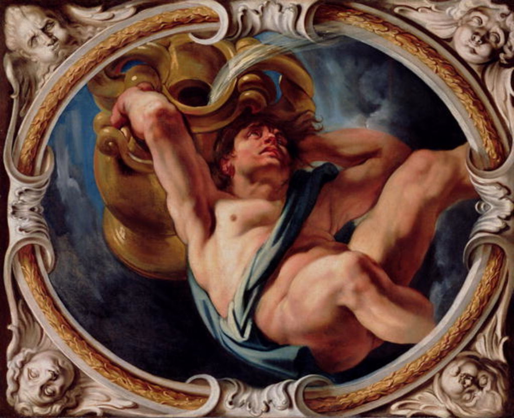 Detail of Aquarius by Jacob Jordaens