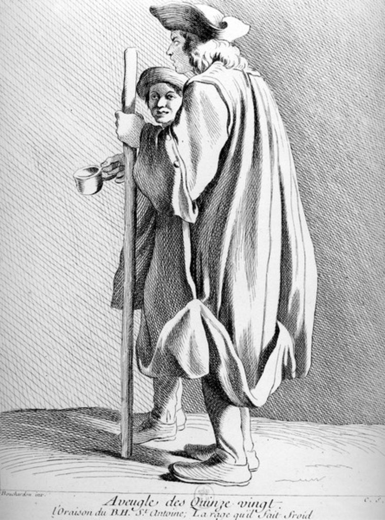 Detail of The Blind of Quinze-Vingts Hospital in Paris by Edmé Bouchardon