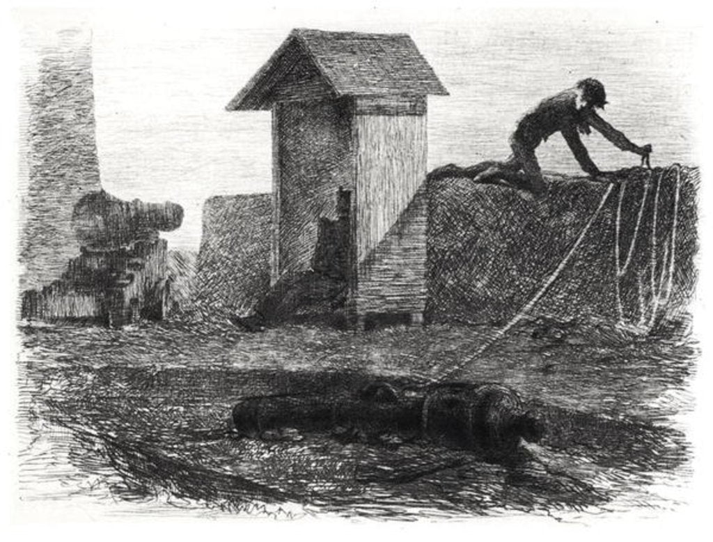 Detail of Illustration for 'The Charterhouse of Parma' by Stendhal published in 1883 by Jean Antoine Valentin Foulquier