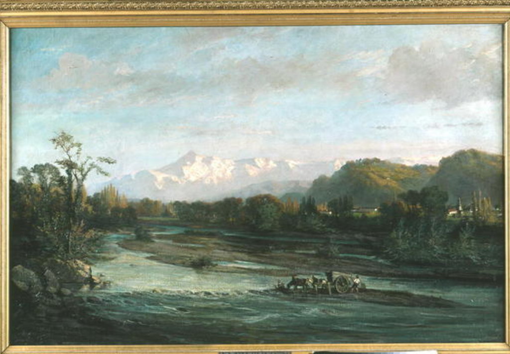 Detail of The Mountain Stream and the Pic du Midi, Bigorre, 1882 by Victor Venat