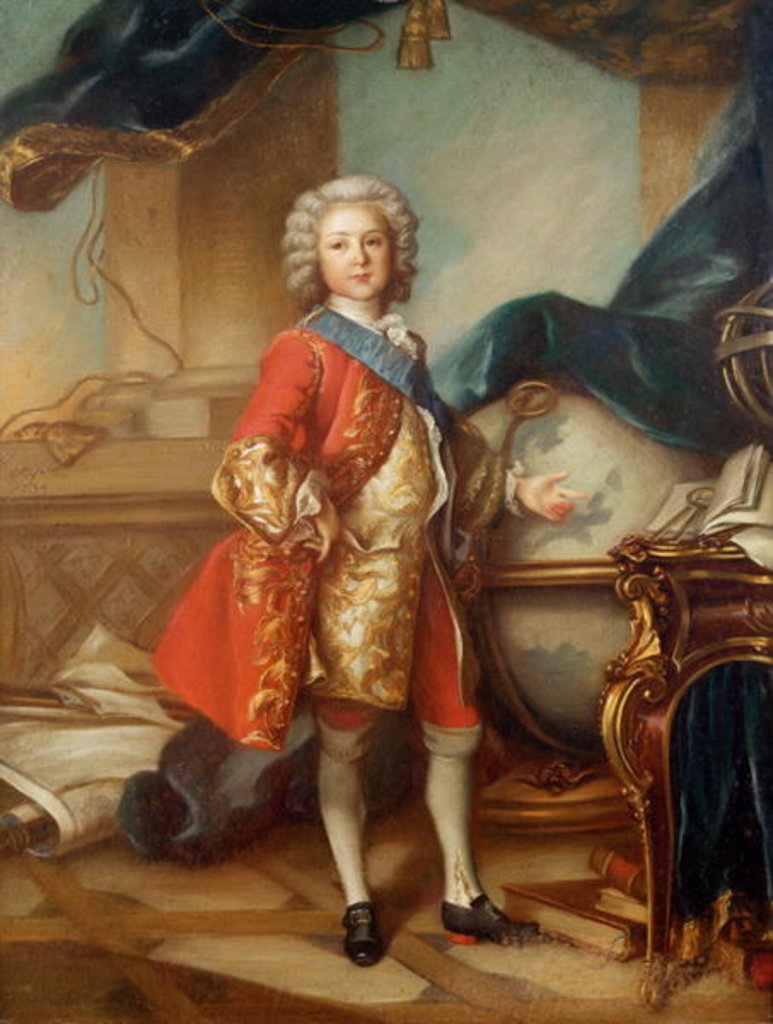 Detail of Dauphin Charles-Louis of France by Louis M. Tocque