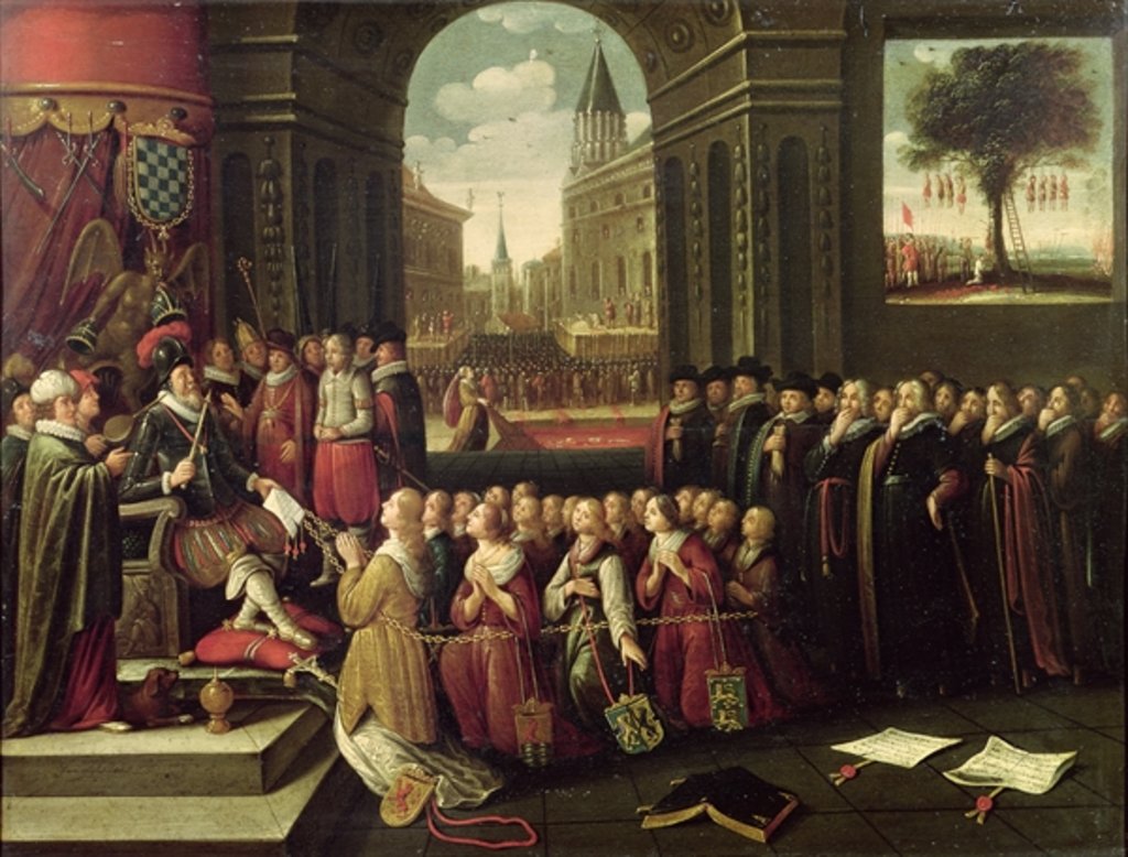 Detail of The Tyranny of the Duke of Alba by Flemish School