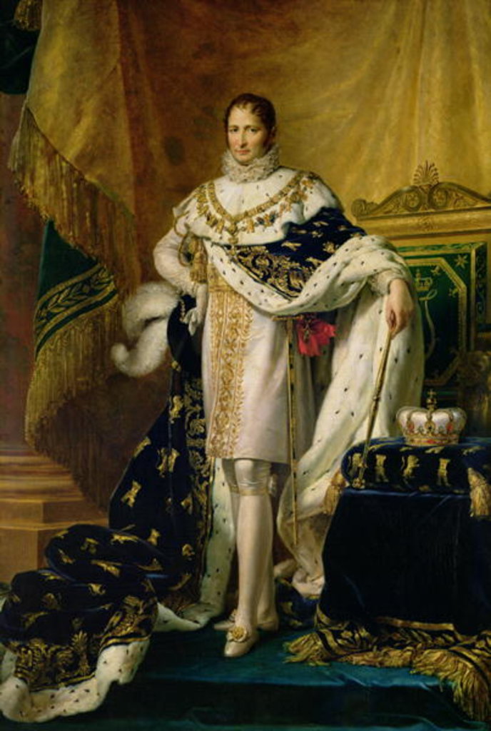 Detail of Joseph Bonaparte after 1808 by Francois Pascal Simon Baron Gerard