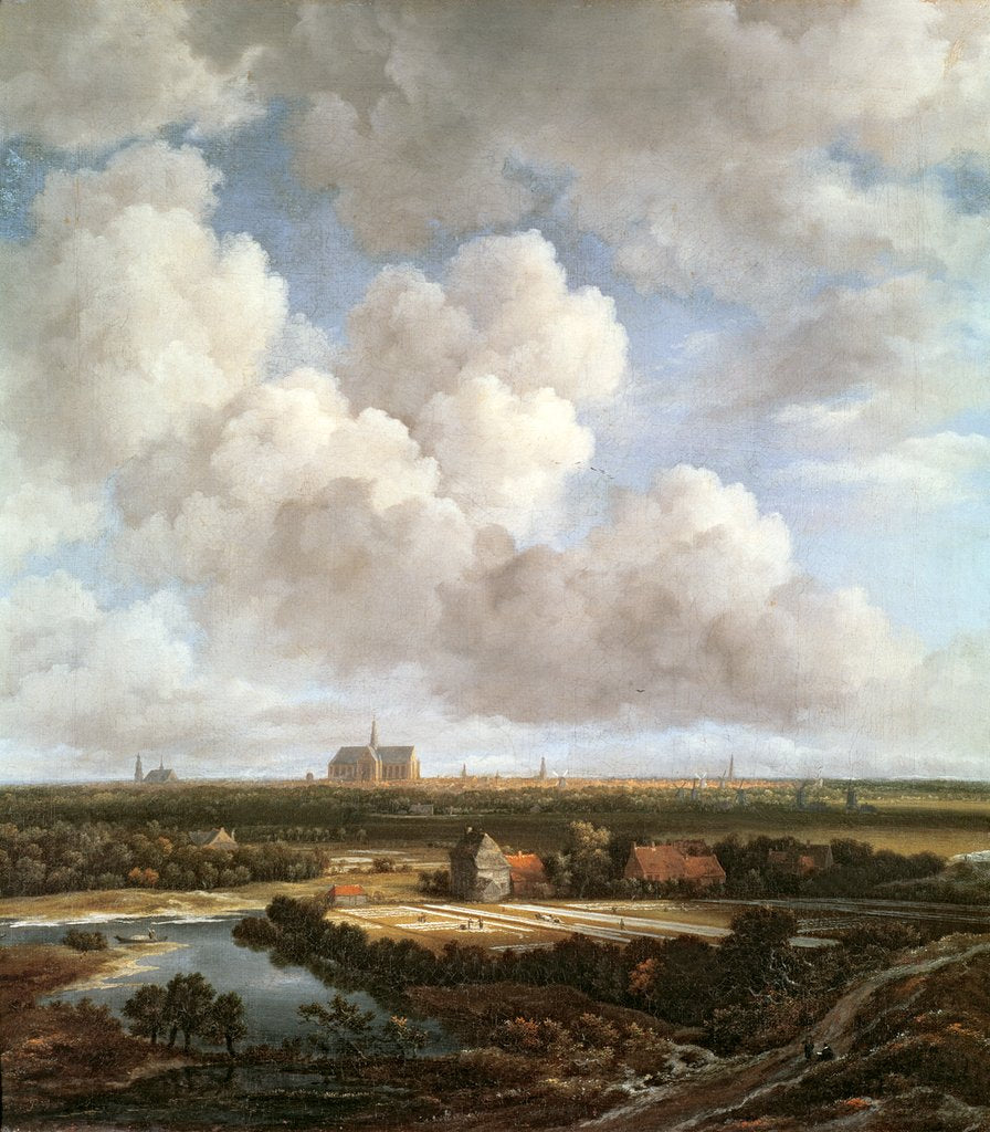 Detail of Bleaching Ground in the Countryside near Haarlem, 1670 by Jacob Isaaksz. or Isaacksz. van Ruisdael