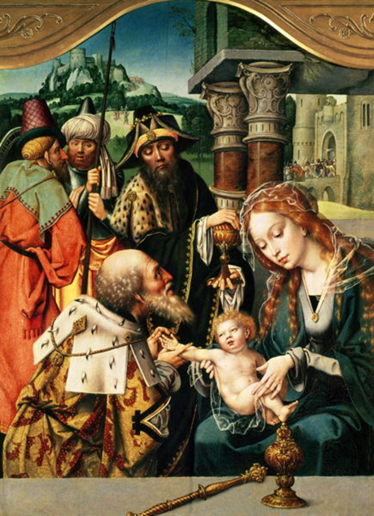 Detail of The Adoration of the Magi by Jan Gossaert