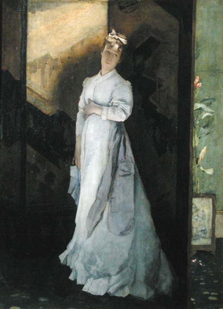 Detail of The Break-Up Letter, c.1867 by Alfred Emile Stevens