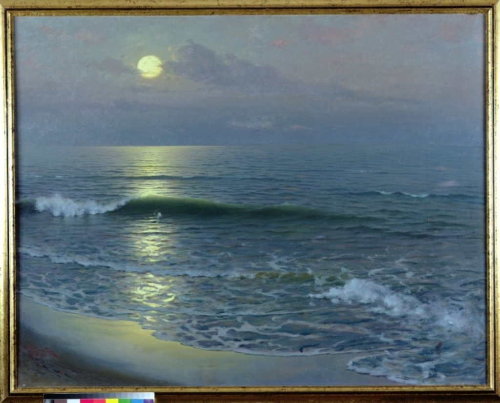 Detail of Moonrise, 1906 by Guillermo Gomez y Gil