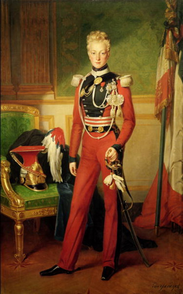 Detail of Louis-Charles-Philippe of Orleans Duke of Nemours, 1833 by Anton van Ysendyck
