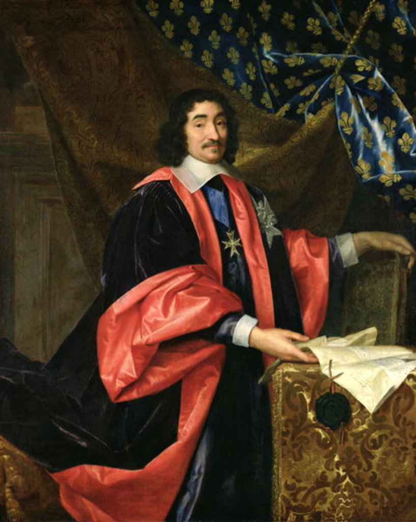 Detail of Pierre Seguier Chancellor of France, c.1668 by Henri Testelin