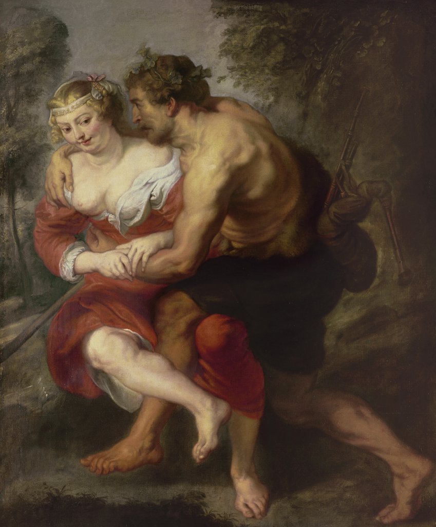 Detail of Scene of Love or, The Gallant Conversation by Peter Paul Rubens