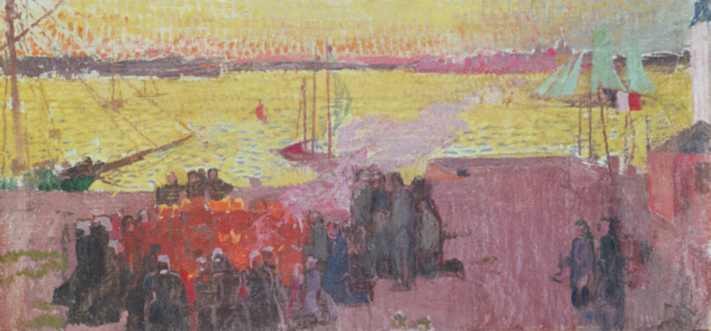 Detail of Fire of St. Jean on the Ile Tudy, 1895 by Maurice Denis
