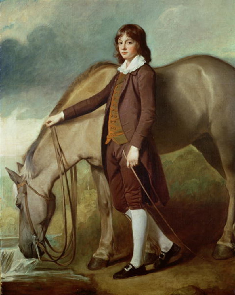 Detail of Portrait of John Walter Tempest by George Romney