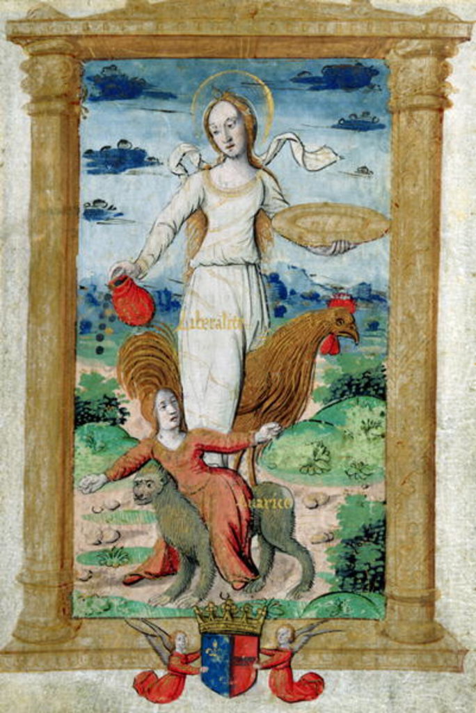 Detail of CL 22718 B Generosity Against Avarice by French School