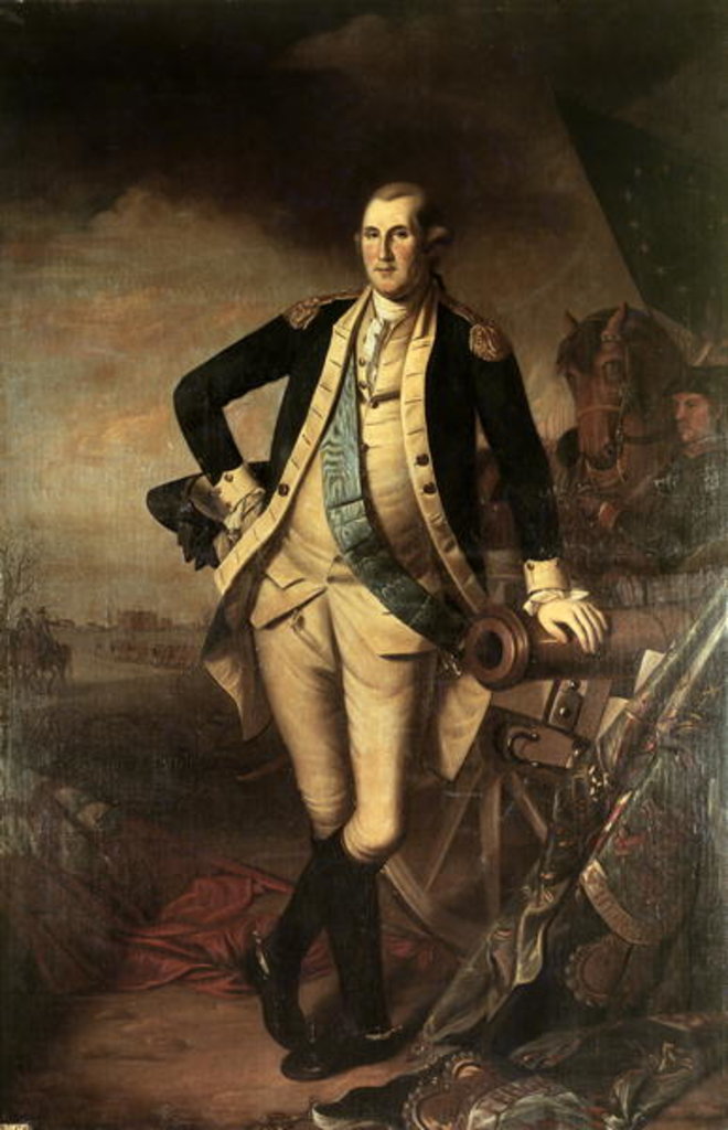 Detail of Portrait of George Washington, 1779 by Charles Willson Peale