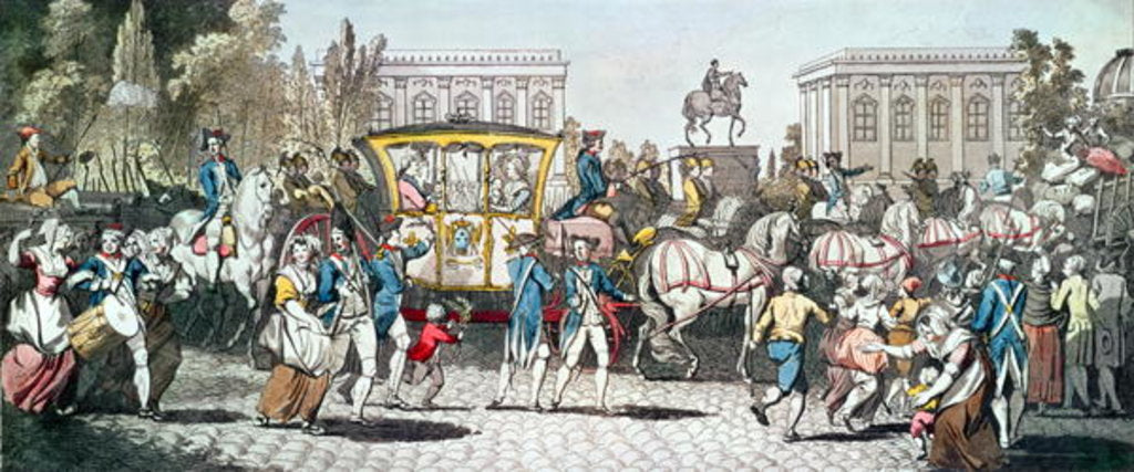 Detail of The Entry of Louis XVI into Paris, 6th October 1789 by English School