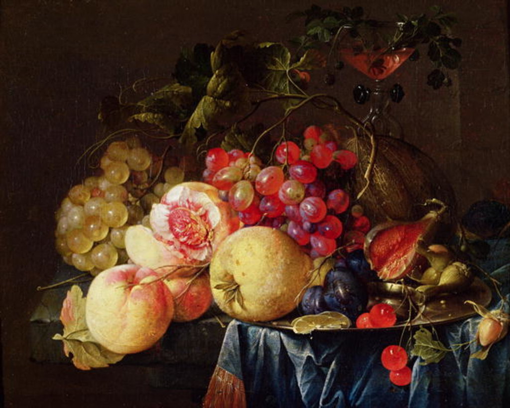 Detail of Still Life, 17th century by Cornelis de Heem