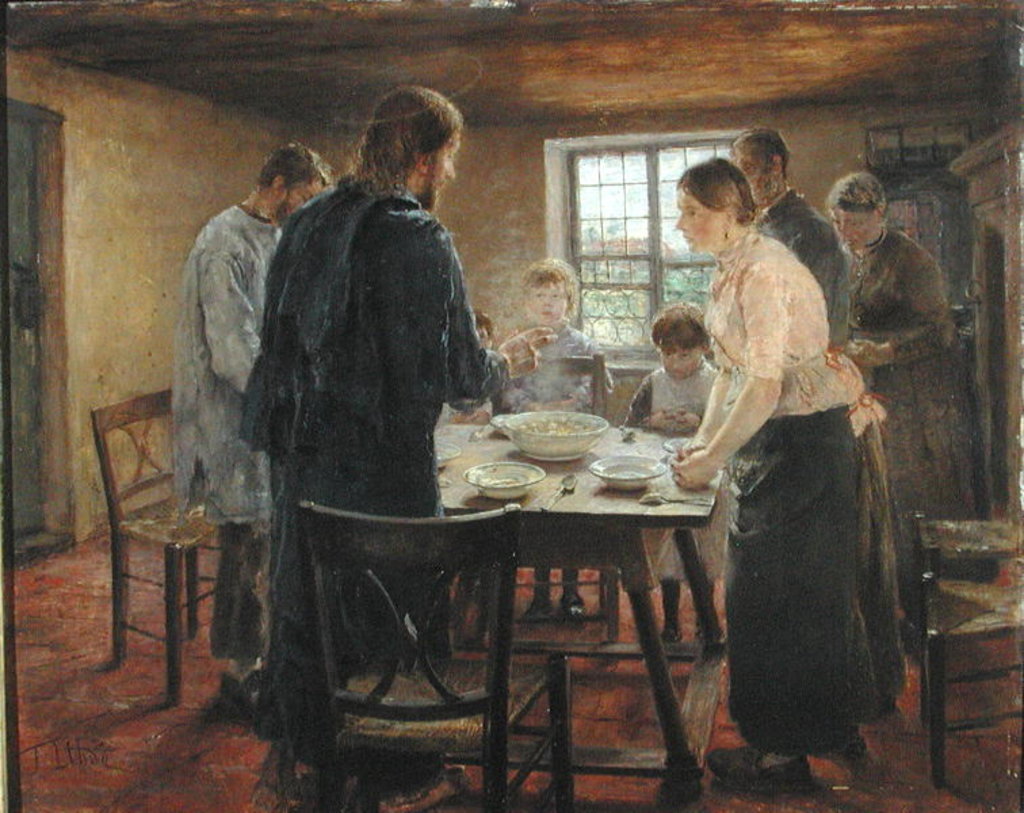 Detail of Christ with the Peasants, c.1887-88 by Fritz von Uhde