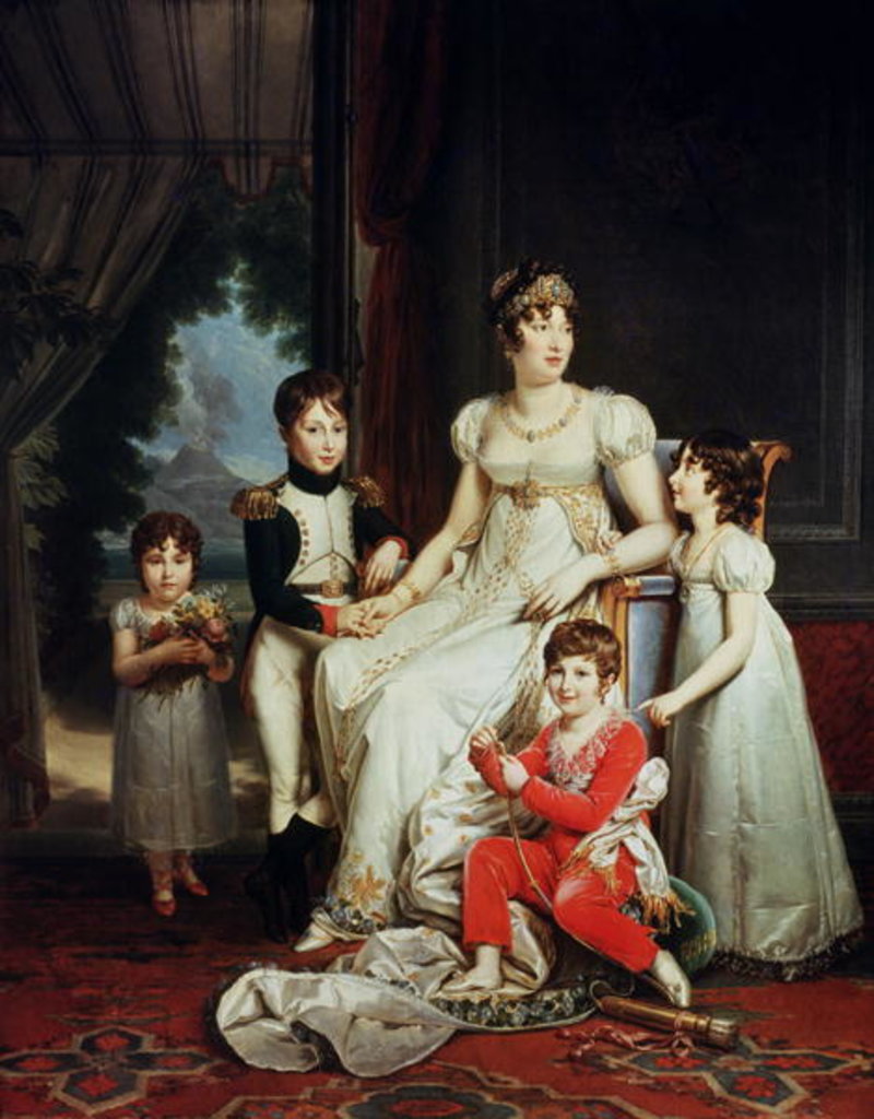 Detail of Caroline Bonaparte and her Children by Francois Pascal Simon Baron Gerard