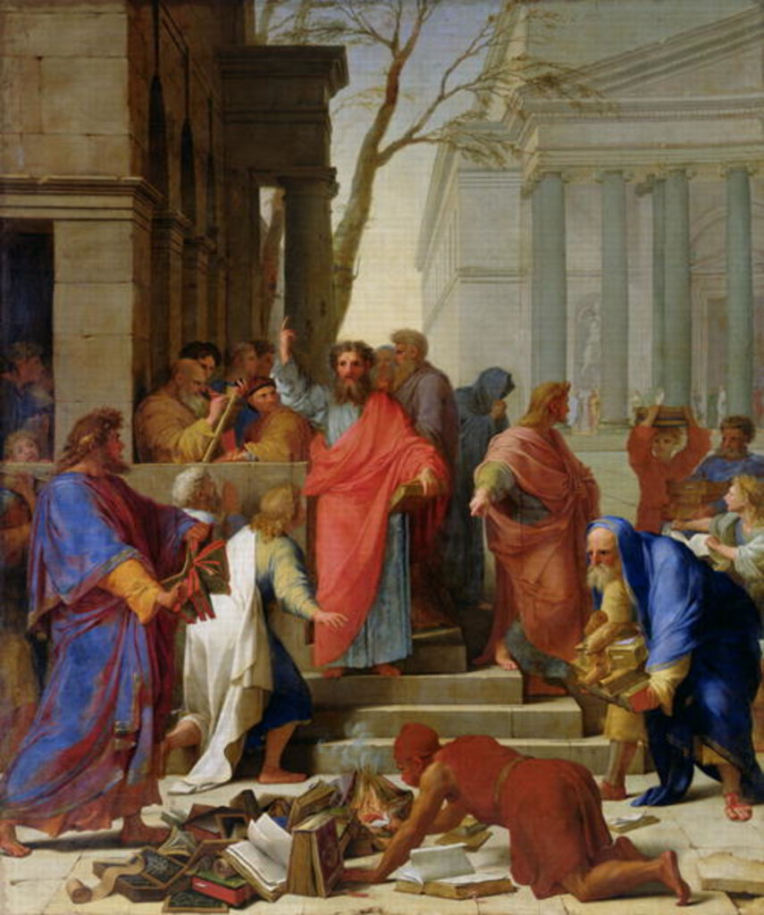 Detail of The Sermon of St. Paul at Ephesus, 1649 by Eustache Le Sueur