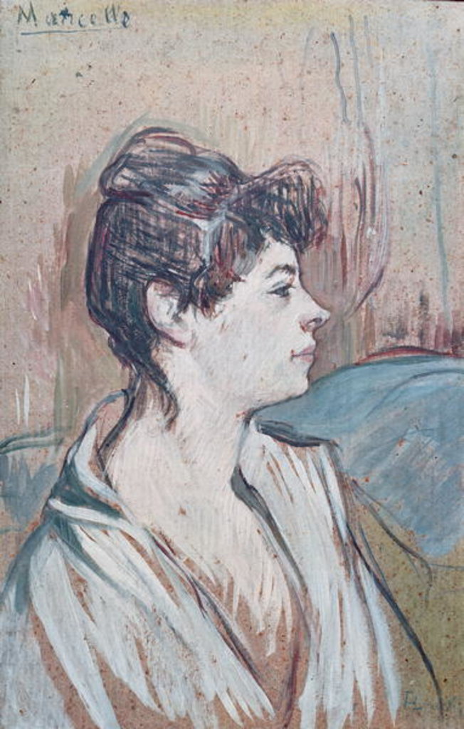 Detail of Marcelle, 1894 by Henri de Toulouse-Lautrec
