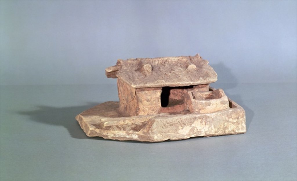 Detail of Funerary model of a farm, from Thanh Hoa, Vietnam, Han Dynasty by School Chinese
