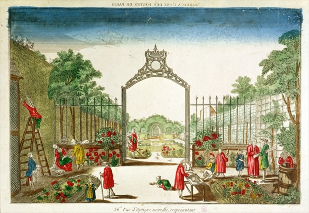 Detail of A Market Garden at One of the Gates of Paris by French School