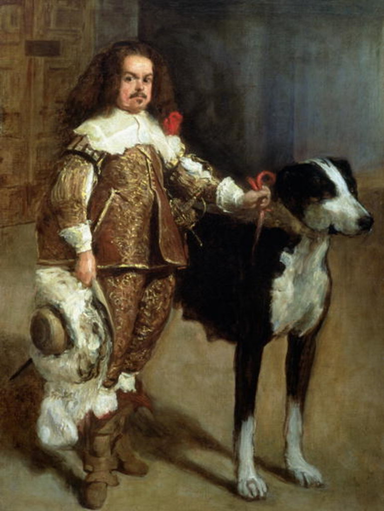 Detail of A Buffoon sometimes and incorrectly called Antonio The Englishman by Diego Rodriguez de Silva y Velazquez
