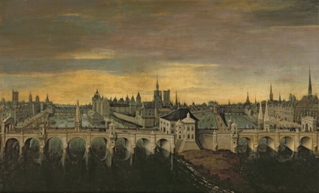 Detail of Design for the Construction of the Pont-Neuf, c.1577 by Fontainebleau School