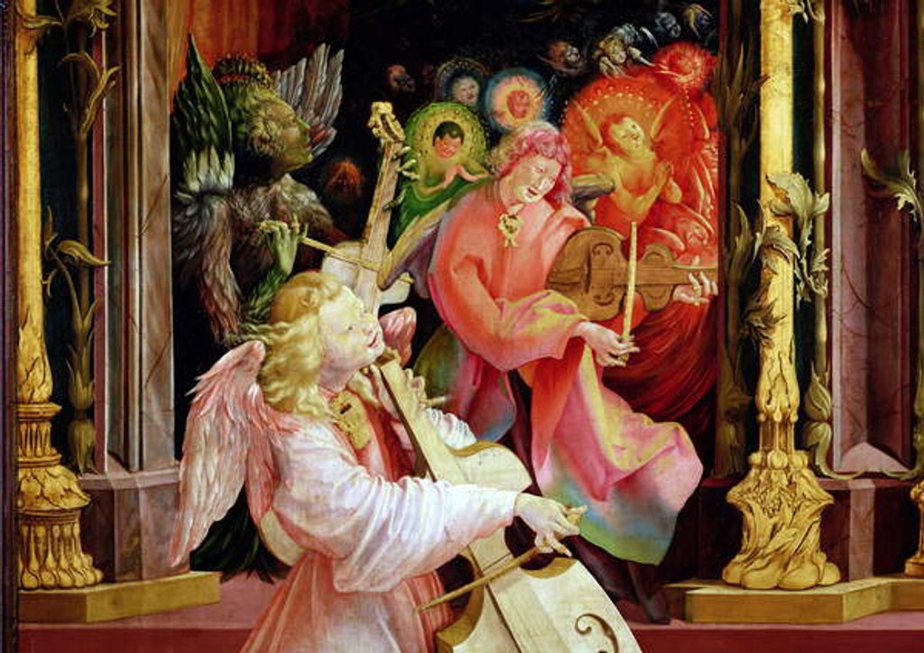 Detail of Angel Musicians by Matthias Grunewald