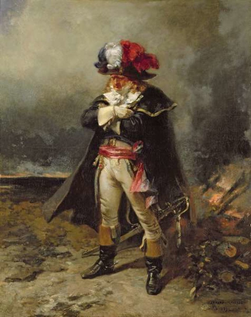 Detail of Portrait presumed to be Lazare Carnot 1872 by Charles Edouard Armand-Dumaresq