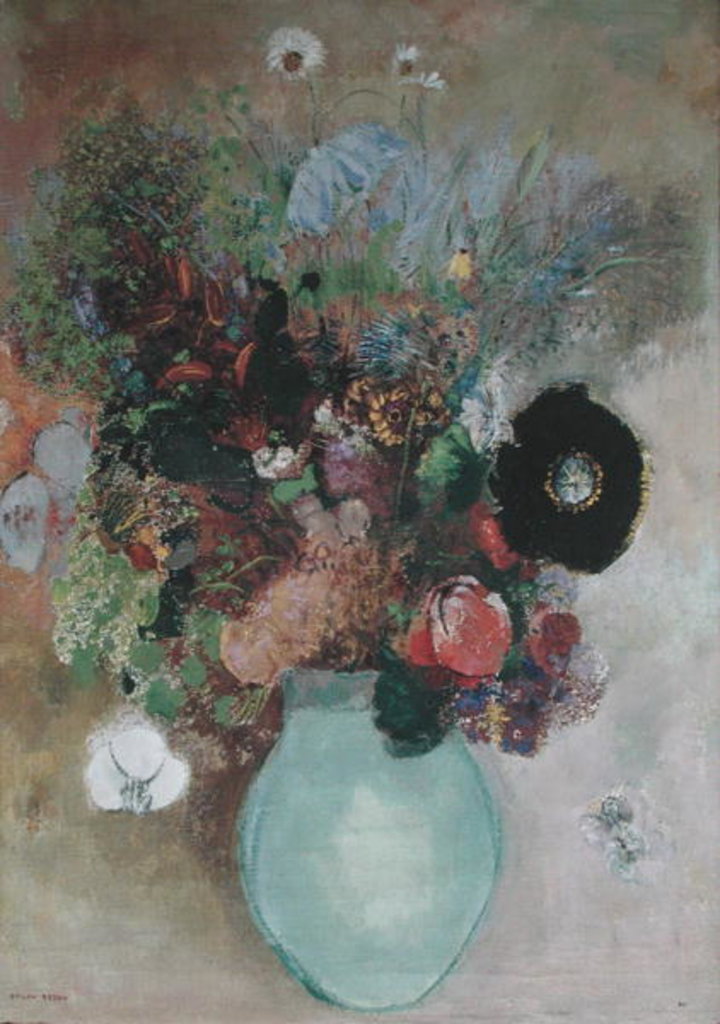 Detail of Flowers in a Green Vase, 1910 by Odilon Redon