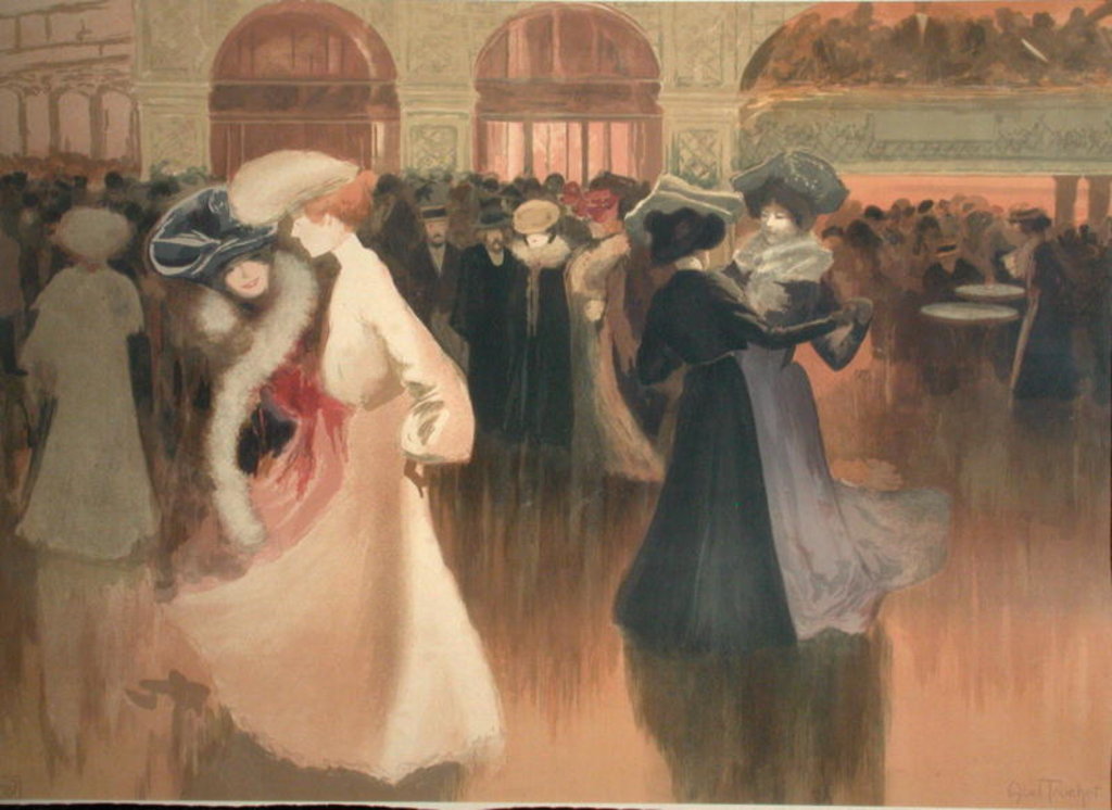 Detail of A Ball in Paris by Louis Abel-Truchet