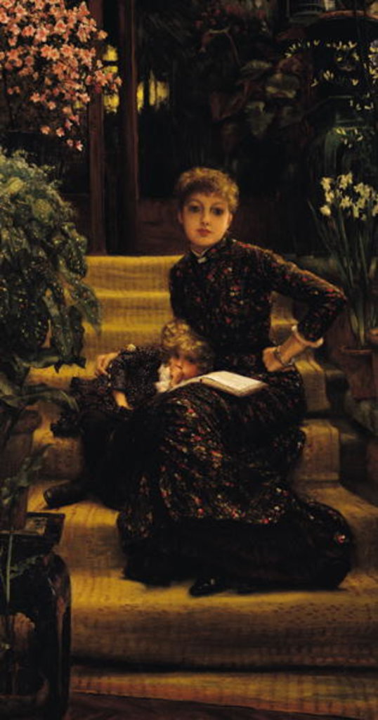 Detail of Mother and Child or The Elder Sister, c.1881 by James Jacques Joseph Tissot