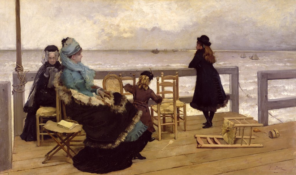 Detail of The End of October by Ernest Ange Duez