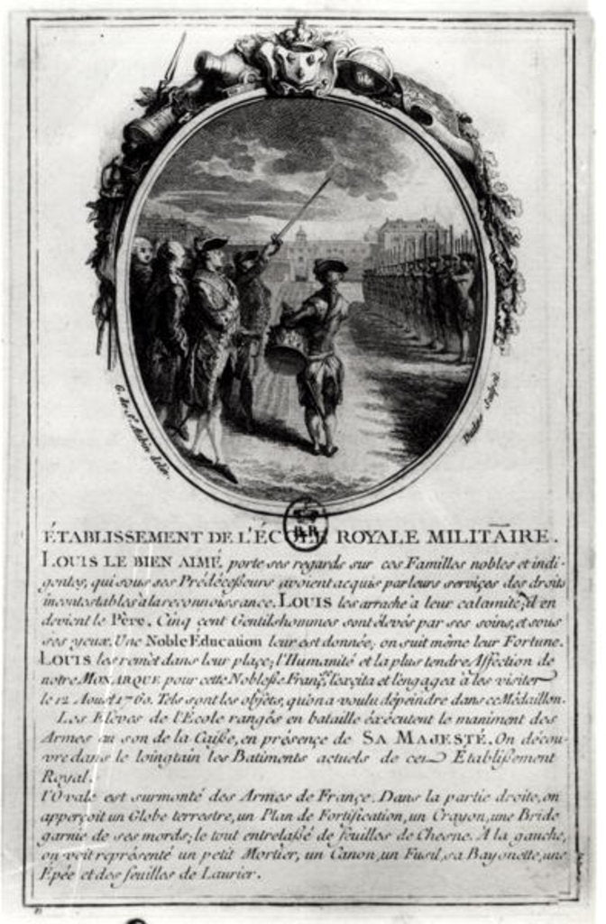 Detail of Louis XV Visiting the Ecole Militaire in Paris, 12nd August 1760 by Gabriel de Saint-Aubin