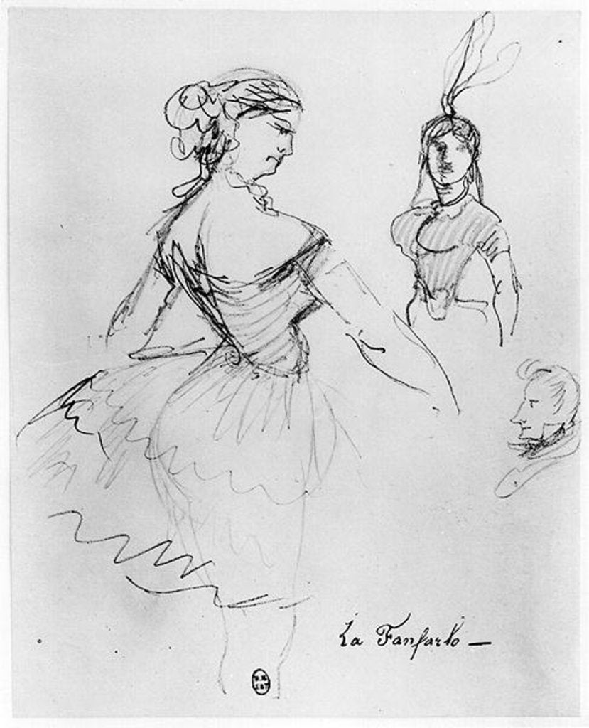 Detail of La Fanfarlo, 1847 by Charles Pierre Baudelaire