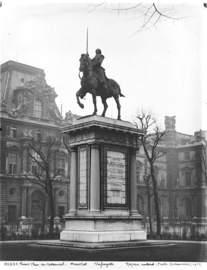 Detail of Monument dedicated to General Lafayette 1899-1907 by Paul Wayland Bartlett