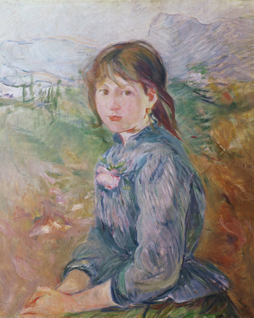 Detail of The Little Girl from Nice, 1888-89 by Berthe Morisot