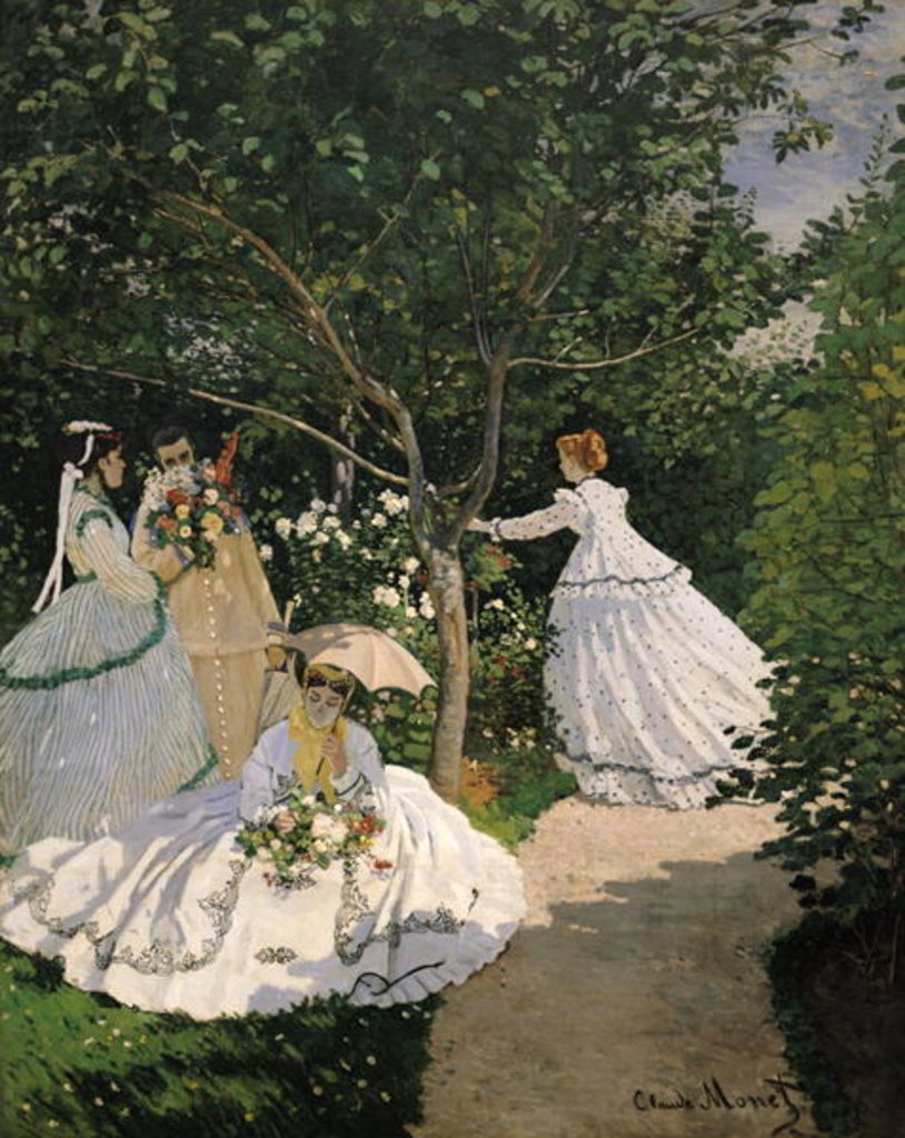 Detail of Women in the Garden, c.1866 by Claude Monet