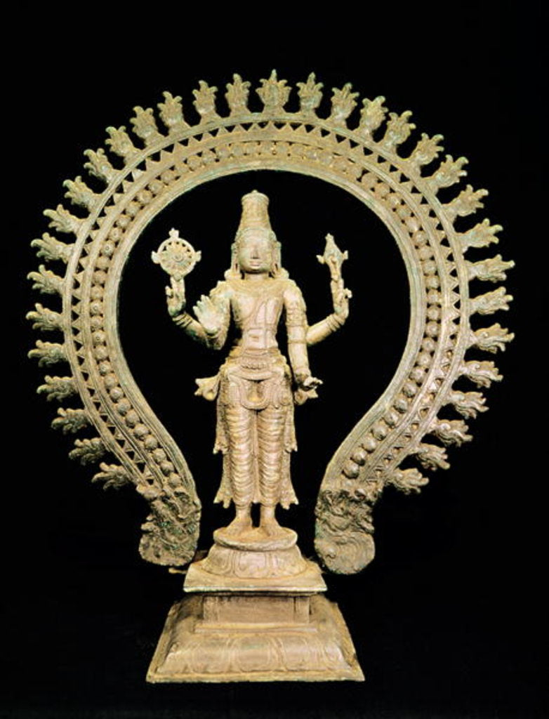 Detail of Vishnu, Late Chola by School Indian