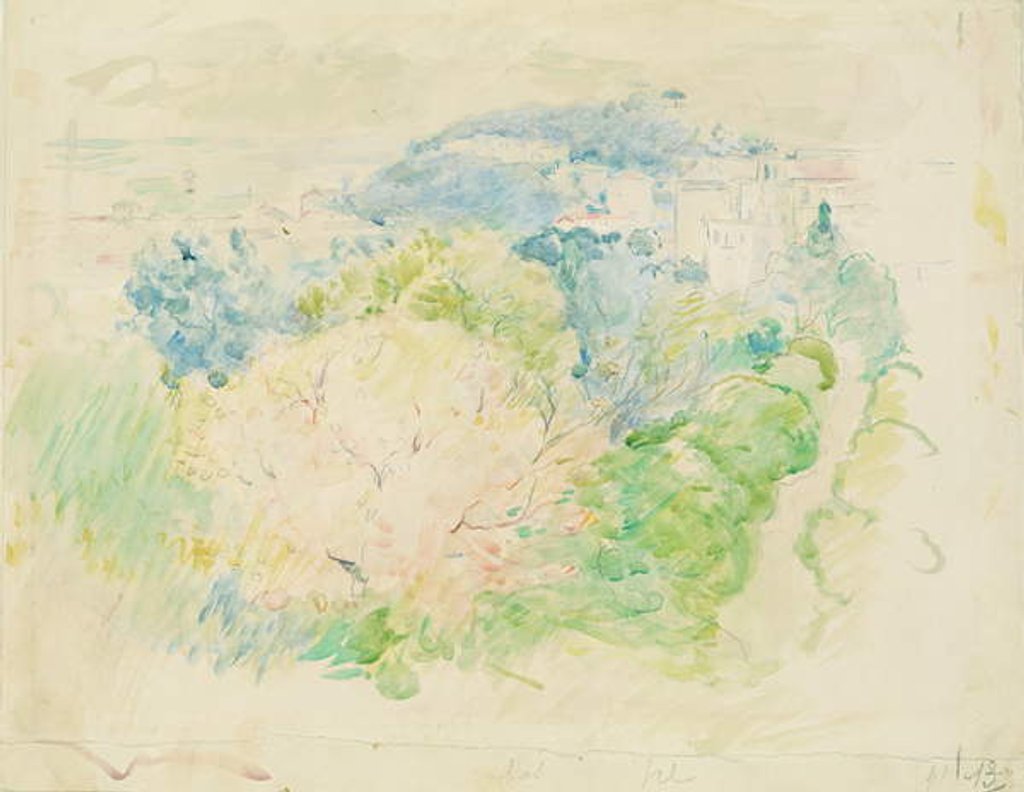 Detail of Mountain with a Chateau, 1888 by Berthe Morisot