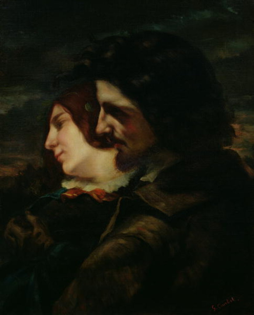Detail of The Lovers in the Countryside, after 1844 by Gustave (attr. to) Courbet