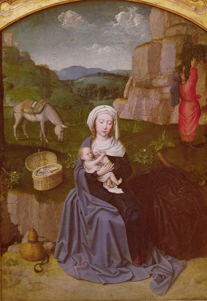 Detail of The Rest on the Flight into Egypt by Gerard David