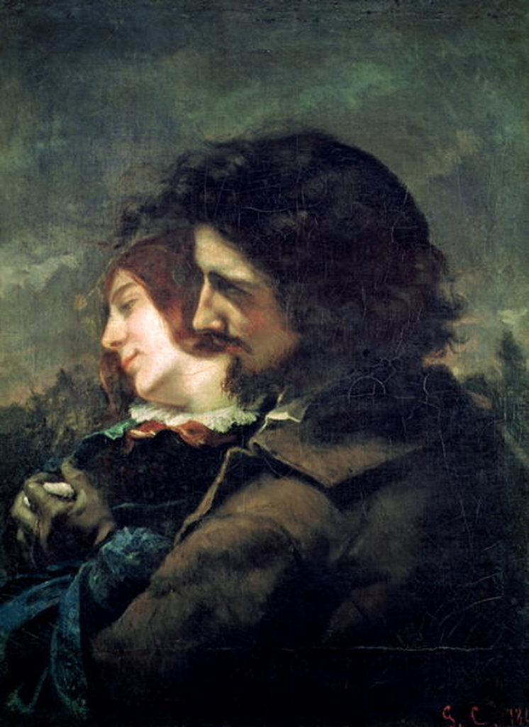 Detail of The Happy Lovers, 1844 by Gustave Courbet